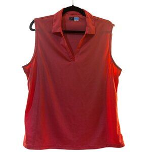 PGA Tour Pink Golf Polo Tank | XXL